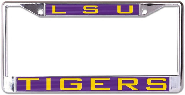 LSU Tigers License Plate Frame Inlaid Style