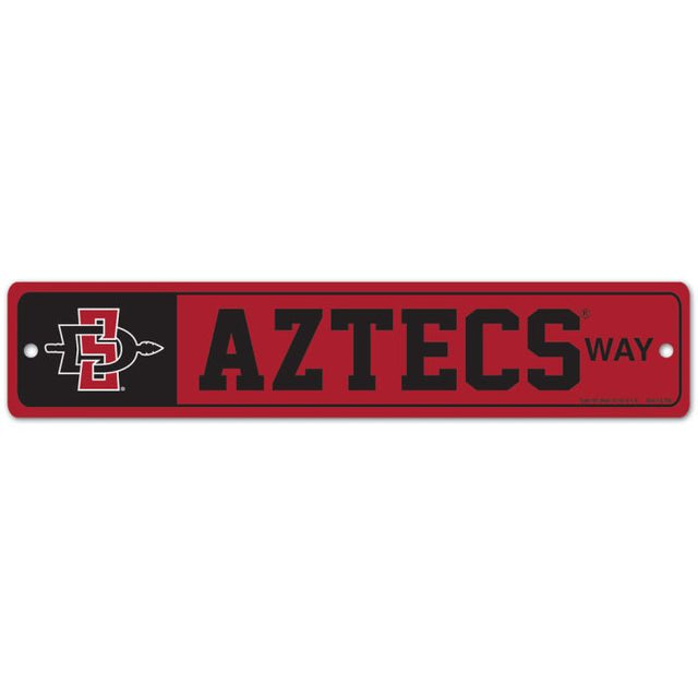 Letrero de calle/zona de San Diego State Aztecs de 3,75" x 19"