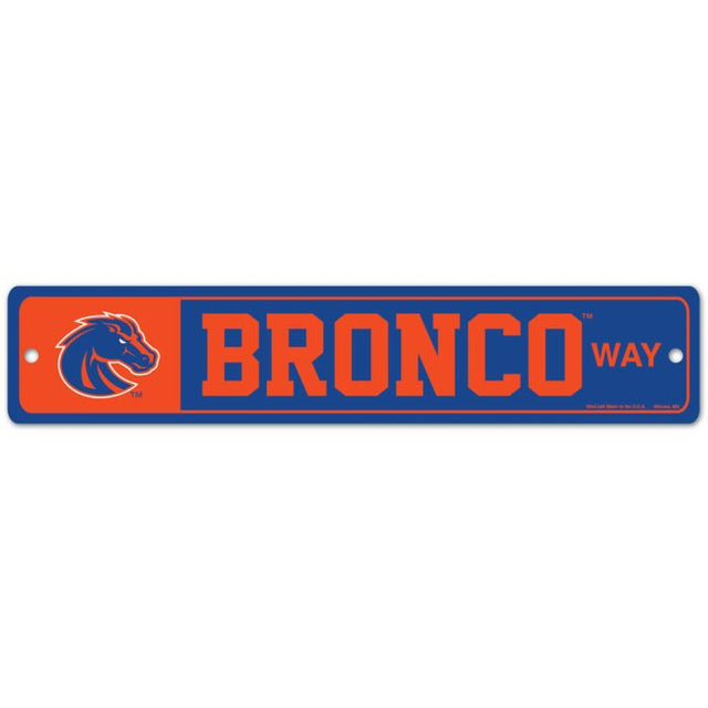 Boise State Broncos Street / Zone Sign 3.75" x 19"