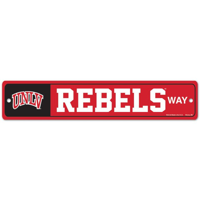 UNLV Rebels Street / Zone Sign 3.75" x 19"