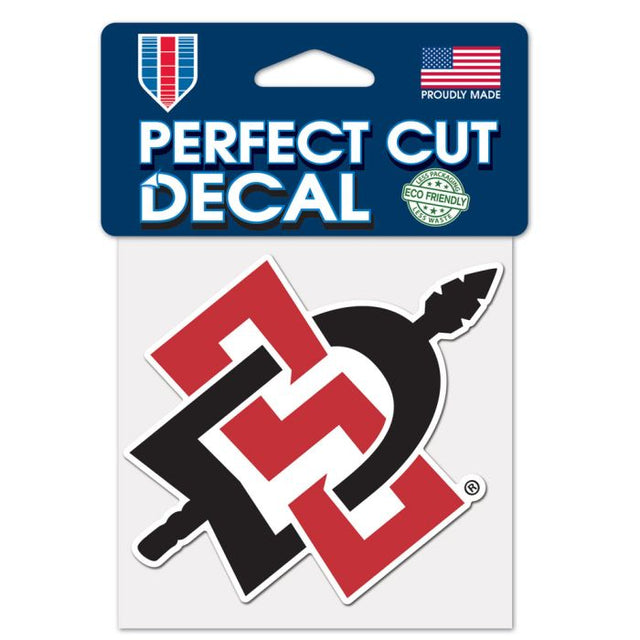 San Diego State Aztecs Perfect Cut Color Decal 4" x 4"