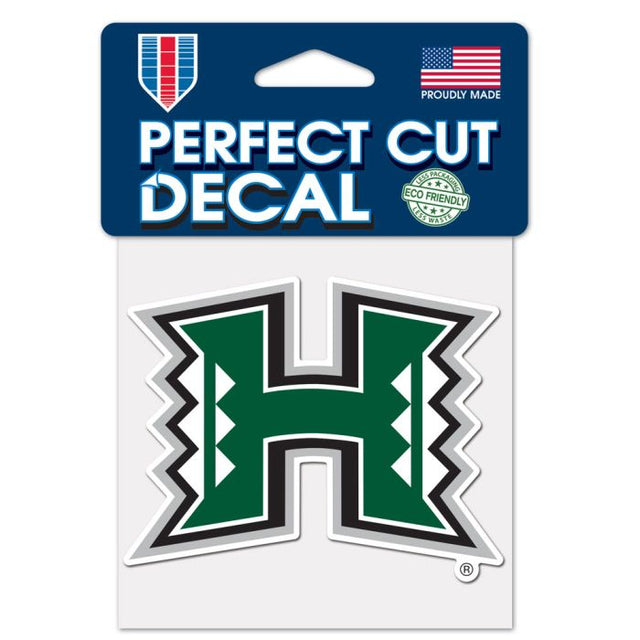 Hawaii Warriors Perfect Cut Color Decal 4" x 4"