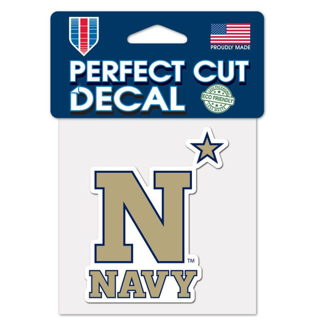 Navy Midshipmen Perfect Cut Color Decal 4" x 4"