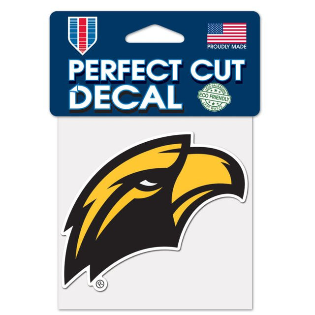 Calcomanía de color de corte perfecto de Southern Miss Golden Eagles de 4" x 4"