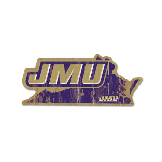 James Madison Dukes STATE SHAPE