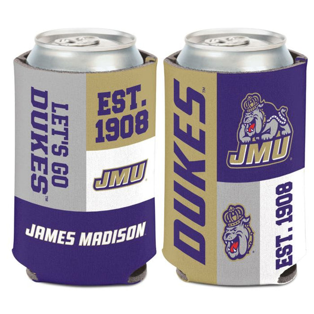 James Madison Dukes COLOR BLOCK Can Cooler 12 oz.