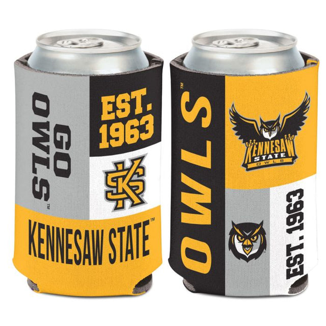 Enfriador de latas COLOR BLOCK de Kennesaw State Owls, 12 oz.