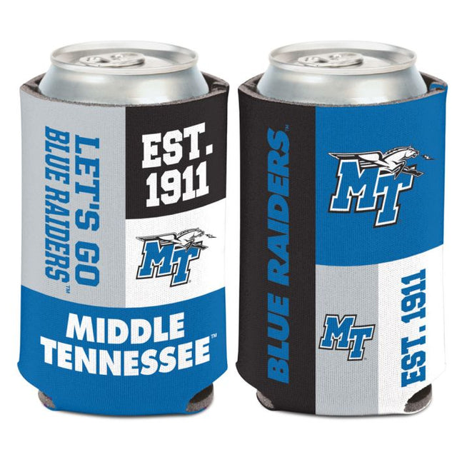 Enfriador de latas COLOR BLOCK de Middle Tennessee State Blue Raiders, 12 oz.