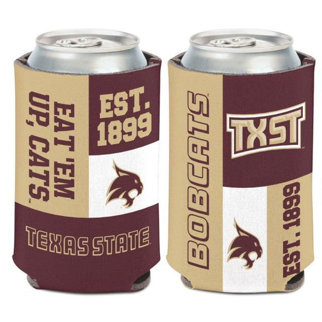 Enfriador de lata Texas State Bobcats de 12 oz.