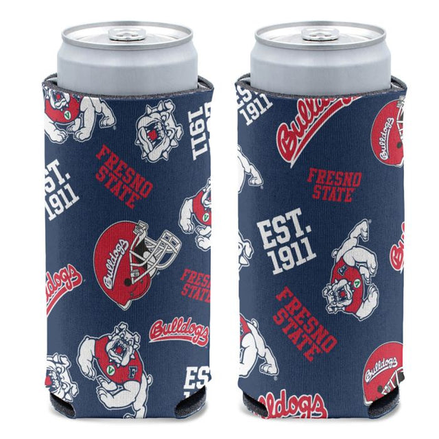 Fresno State Bulldogs 12 oz Slim Can Cooler