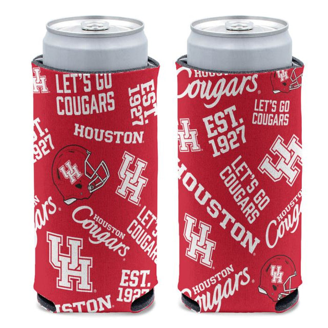 Houston Cougars 12 oz Slim Can Cooler