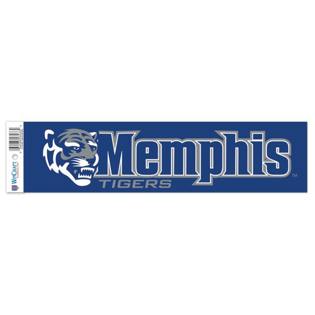 Tira de parachoques de los Memphis Tigers de 3" x 12"