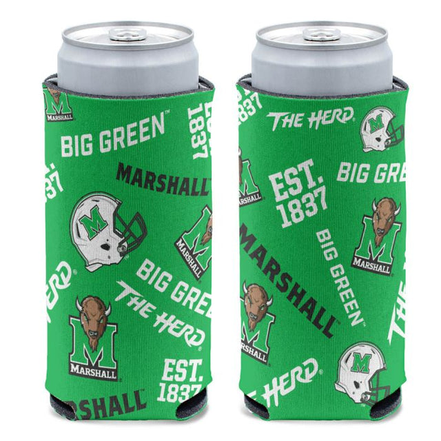 Marshall Thundering Herd 12 oz Slim Can Cooler