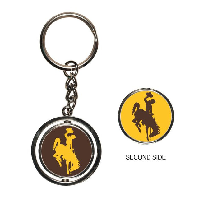 Wyoming Cowboys Spinner Key Ring