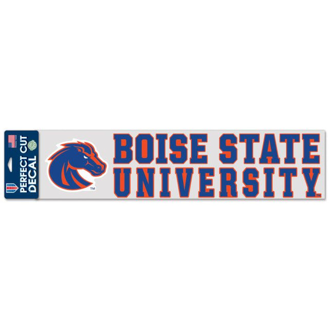 Calcomanías de corte perfecto de los Boise State Broncos de 4" x 17"