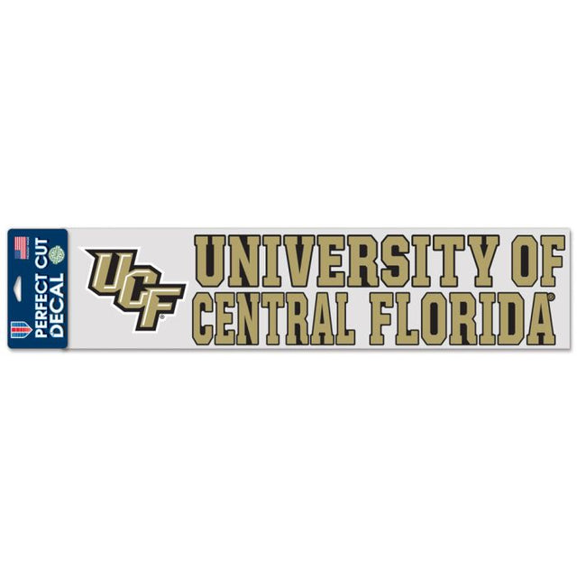 Calcomanías de corte perfecto de los UCF Knights de 4" x 17"