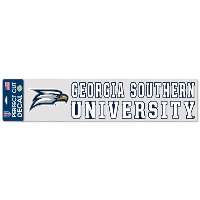 Calcomanías de Georgia Southern Eagles de corte perfecto de 4" x 17"