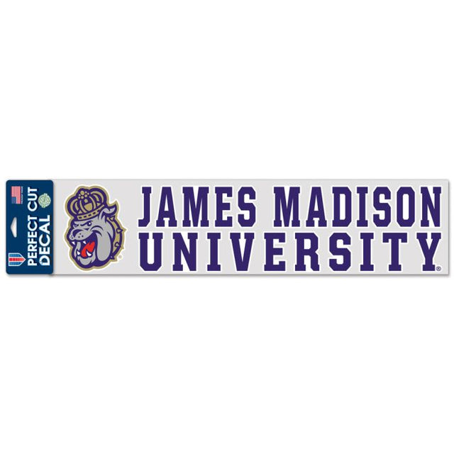 James Madison Dukes Perfect Cut Decals 4" x 17"