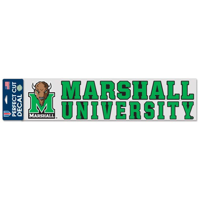 Calcomanías de corte perfecto de Marshall Thundering Herd de 4" x 17"