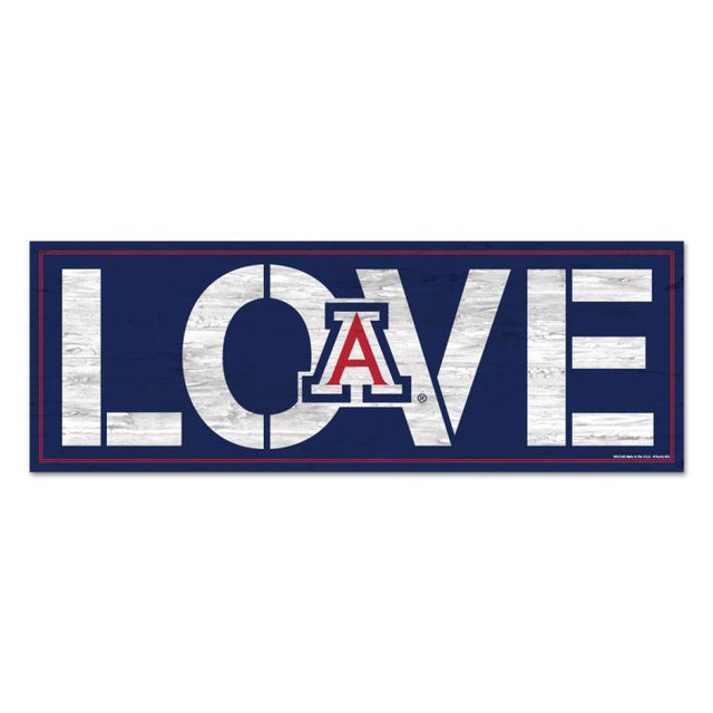 Arizona Wildcats Wood Sign 8"x23" 1/4" thick