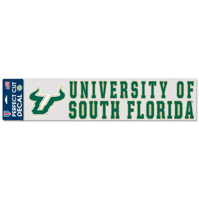 South Florida Bulls Perfect Cut Decals 4" x 17"