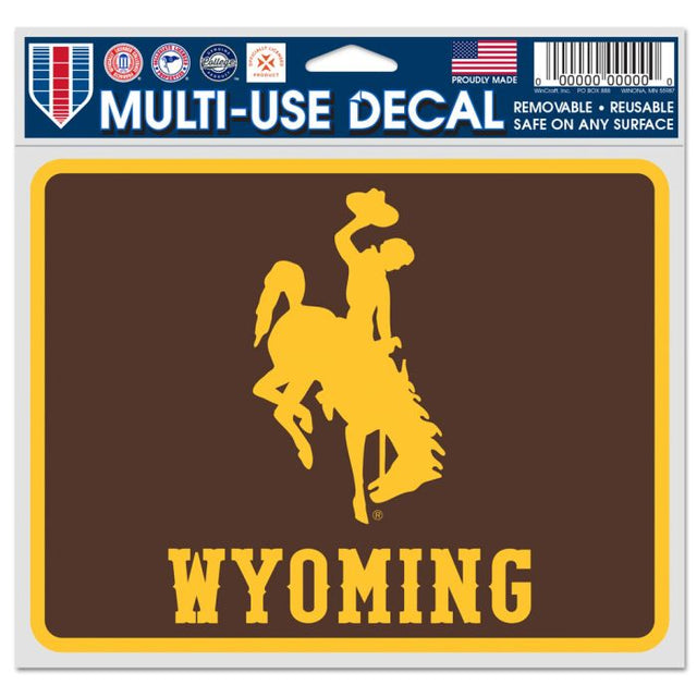 Wyoming Cowboys Fan Decals 5" x 6"