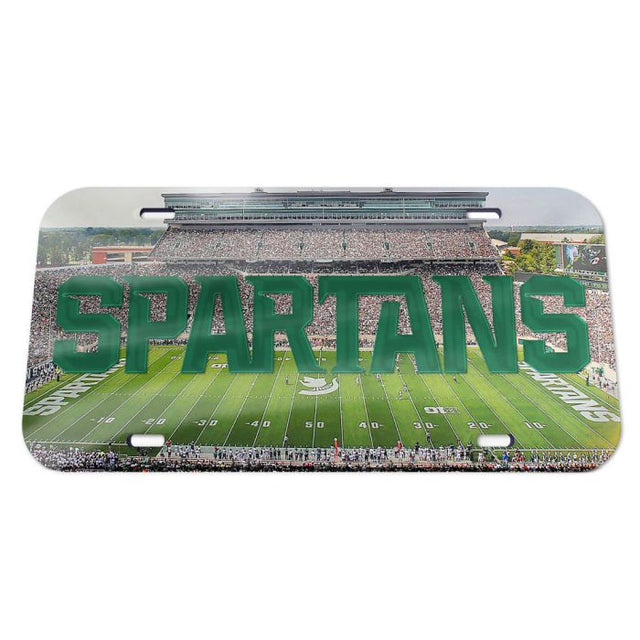 Michigan State Spartans Stadium Specialty Acrylic License Plate