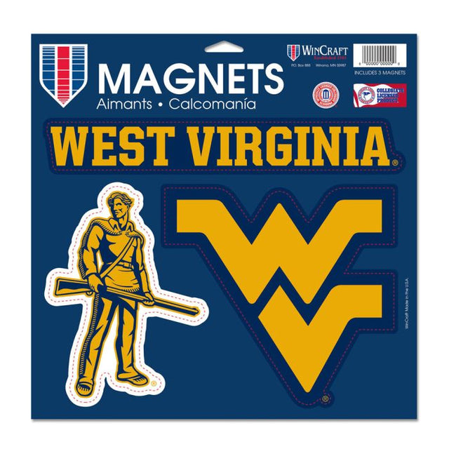 West Virginia Mountaineers Vinyl Magnet 11" x 11"