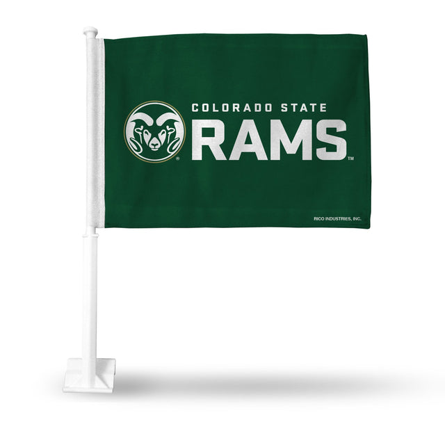 Coche con la bandera de los Colorado State Rams