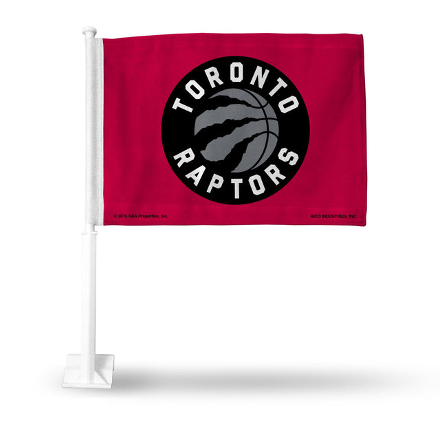 Coche con la bandera de los Toronto Raptors