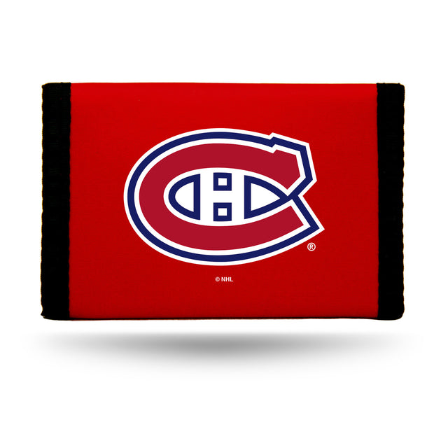 Cartera de nailon con tres pliegues de los Montreal Canadiens