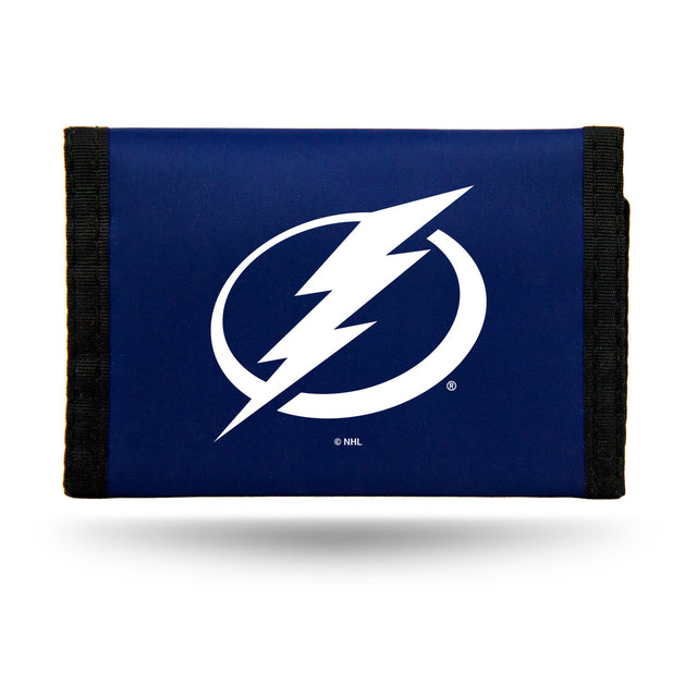 Cartera de nailon con tres pliegues de los Tampa Bay Lightning