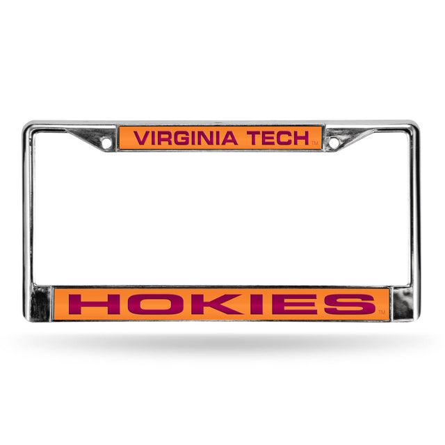 Marco para matrícula cortado con láser de Virginia Tech Hokies