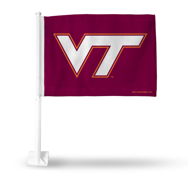 Auto con la bandera de los Virginia Tech Hokies