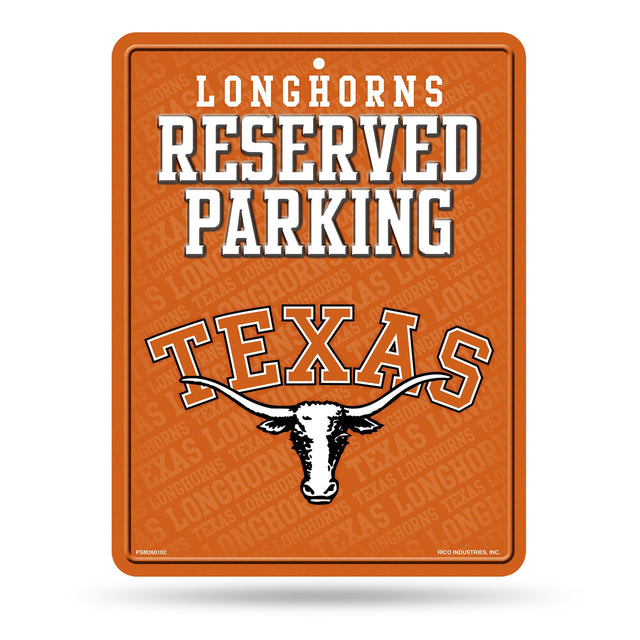 Letrero de metal para estacionamiento de Texas Longhorns 2019