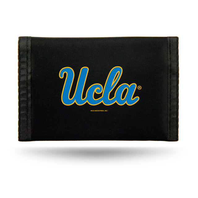 Cartera de nailon con tres pliegues de los Bruins de UCLA