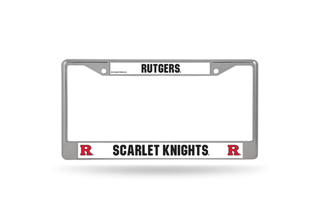 Marco de matrícula cromado de Rutgers Scarlet Knights