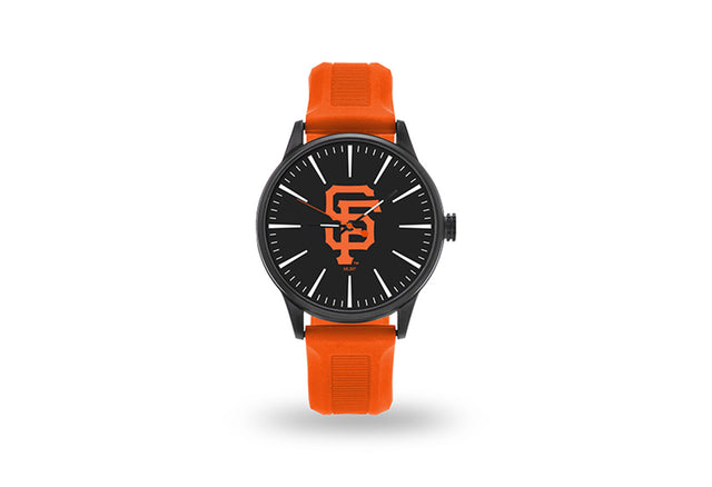 Reloj de los San Francisco Giants para hombre, estilo animador, con correa de reloj naranja