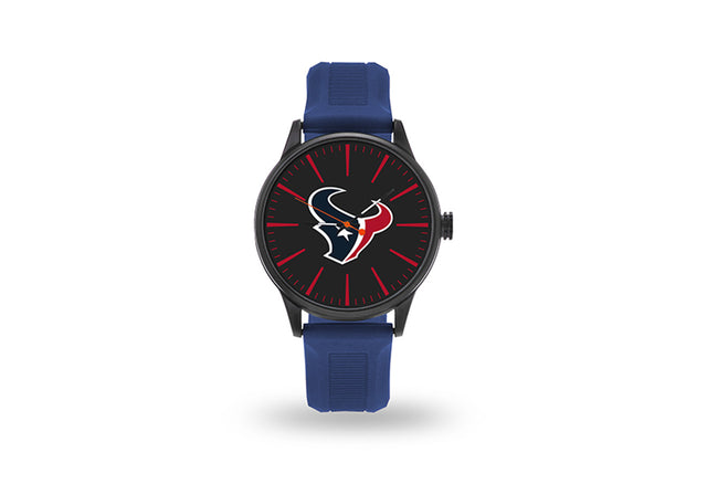 Reloj de los Houston Texans para hombre, estilo animadora, con correa azul marino