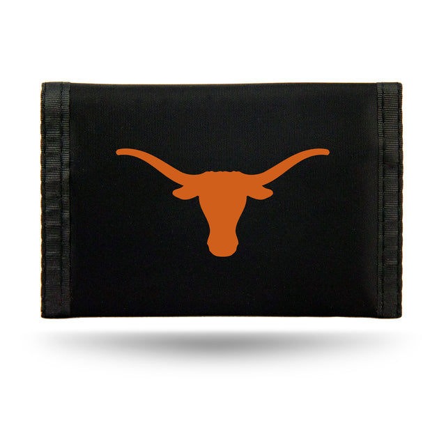 Cartera de nailon con tres pliegues de los Texas Longhorns