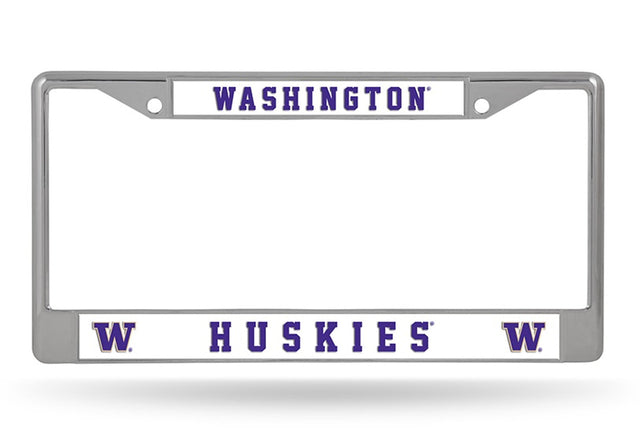 Washington Huskies License Plate Frame Chrome