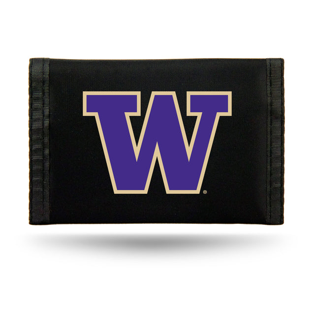 Cartera de nailon con tres pliegues de los Washington Huskies