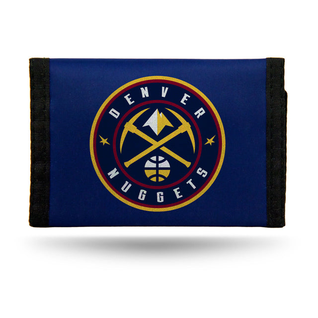 Cartera de nailon con tres pliegues de los Denver Nuggets