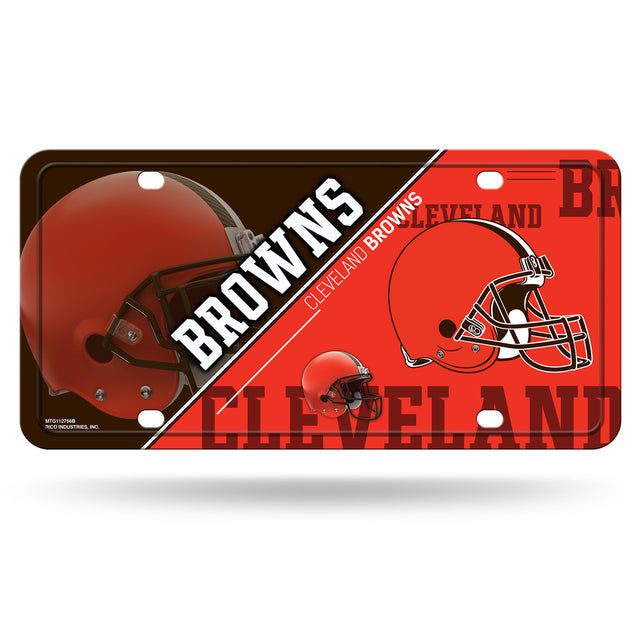 Placa de matrícula de metal de los Cleveland Browns