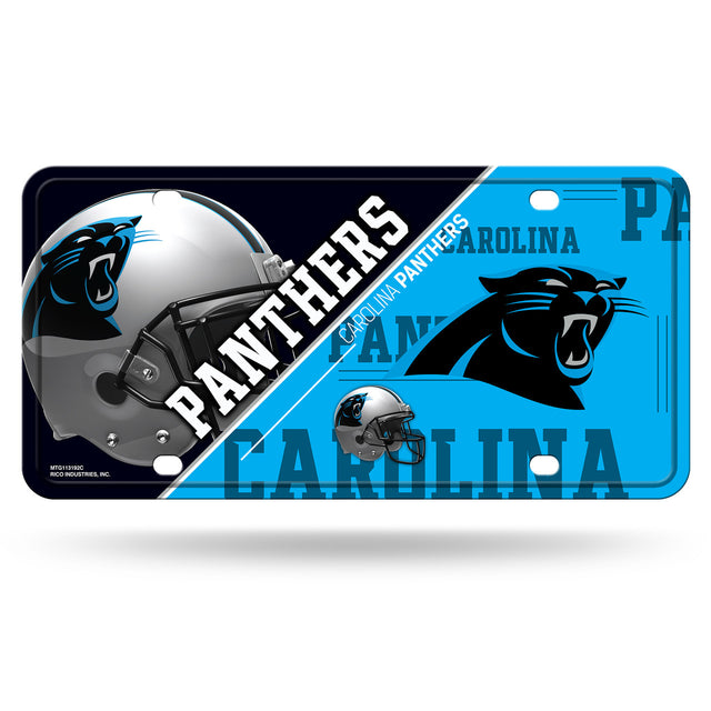 Matrícula de metal de los Carolina Panthers