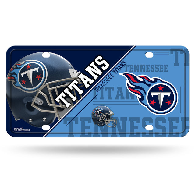 Matrícula de metal de los Tennessee Titans