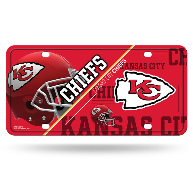 Matrícula metálica de los Kansas City Chiefs