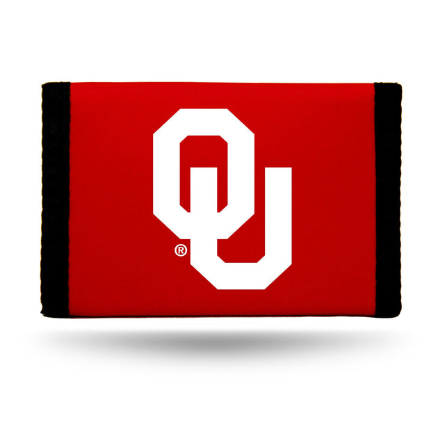 Cartera de nailon con tres pliegues de los Oklahoma Sooners, diseño alternativo