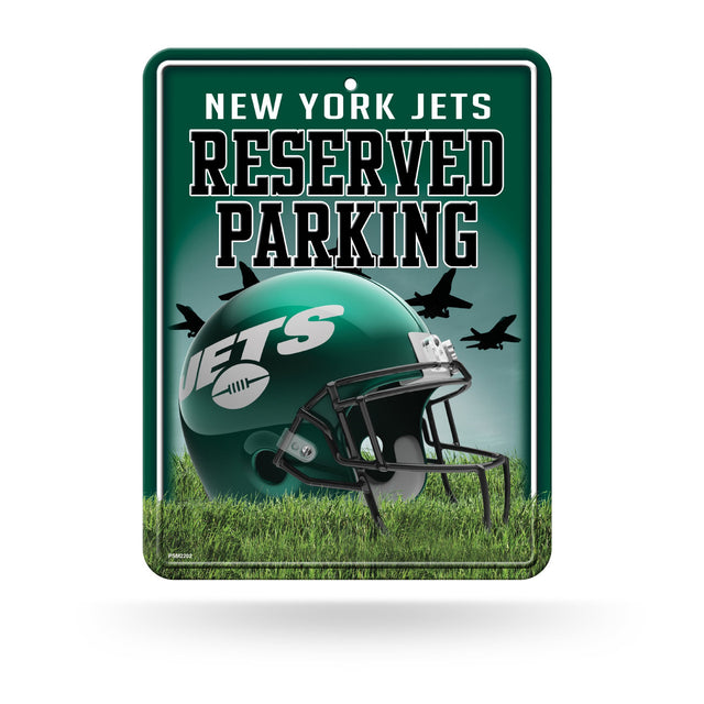 Letrero de metal para estacionamiento de los New York Jets