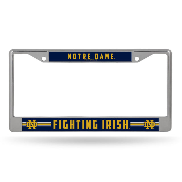 Marco para matrícula de Notre Dame Fighting Irish con inserción impresa en cromo